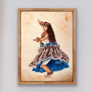 ART PRINT - The Blue Wonder Watercolor Art Print AJJ Arts